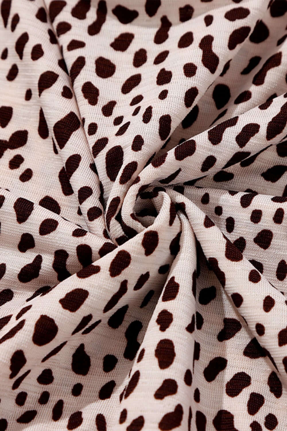 Frill Printed round Neck Dress