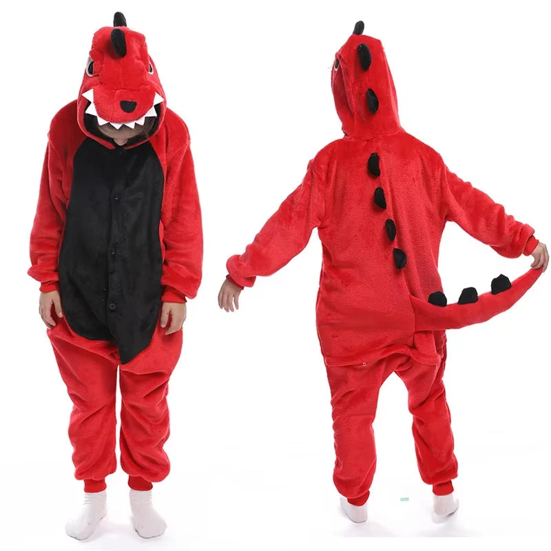 Kigurumi Children'S Pajamas for Boys Girls Unicorn Pajamas Flannel Kids Panda Pijamas Suit Animal Sleepwear Winter Cat Onesies