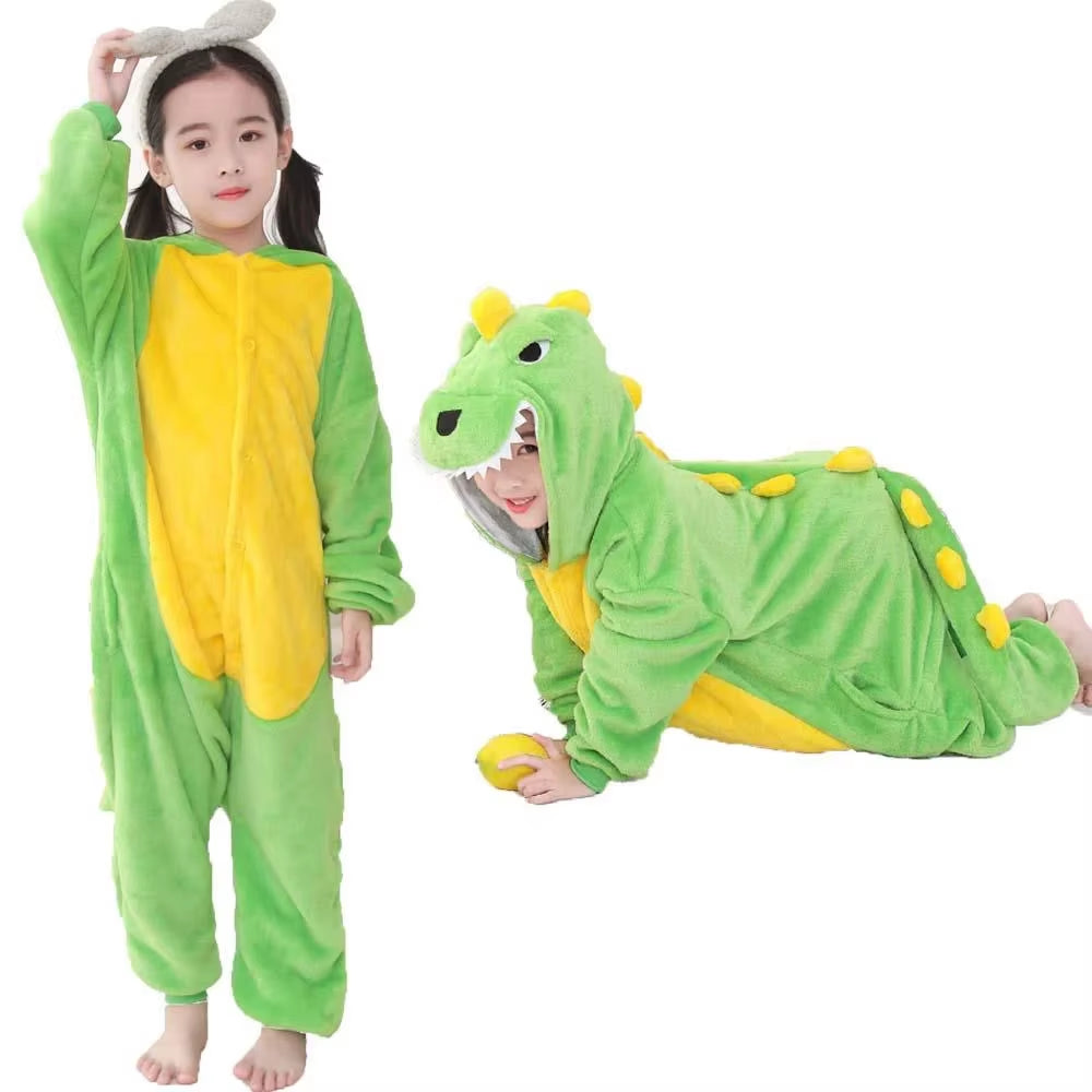 Kigurumi Children'S Pajamas for Boys Girls Unicorn Pajamas Flannel Kids Panda Pijamas Suit Animal Sleepwear Winter Cat Onesies