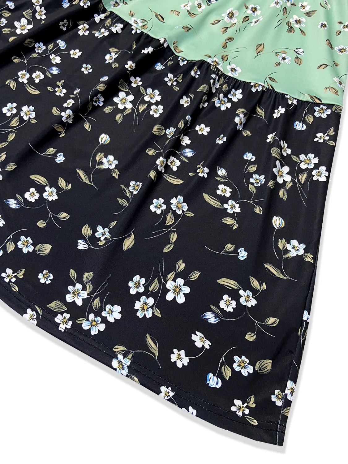 Printed round Neck Sleeveless Dress