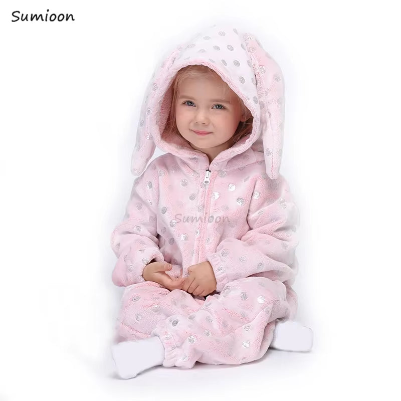 Kigurumi Children'S Pajamas for Boys Girls Unicorn Pajamas Flannel Kids Panda Pijamas Suit Animal Sleepwear Winter Cat Onesies